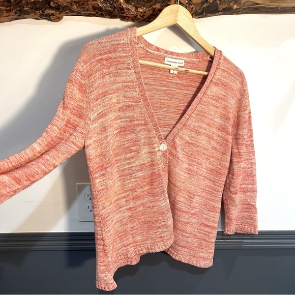 Coldwater Creek 3/4 Sleeve Cardigan in Pink XL - Picture 2 of 12